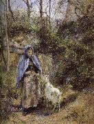 Camille Pissarro Woman sheep oil painting picture wholesale